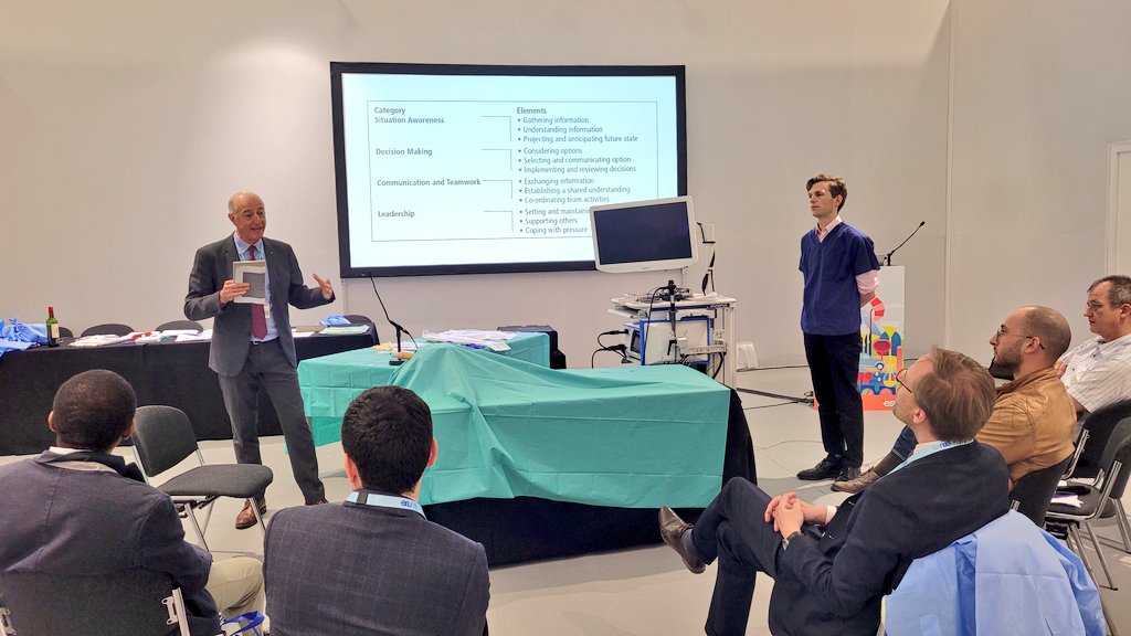 #EAU24 Great fun running Non-technical skills HoT course once again @UrowebESU @KCL_SIMULATE @NicholasRaison Engaging discussion from all participants in the debrief session