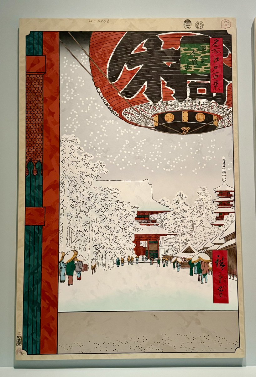 Hiroshige’s 100 Famous Views of Edo (feat. Takashi Murakami) @brooklynmuseum is an absolute triumph. Go early to avoid the crowds.