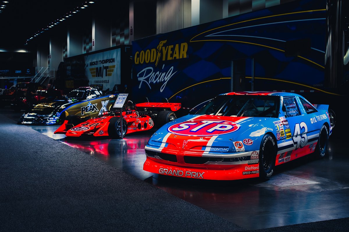 Which race car from the Goodyear Racing/Mickey Thompson Experience at #PRI2023 was your favorite?! #prishow