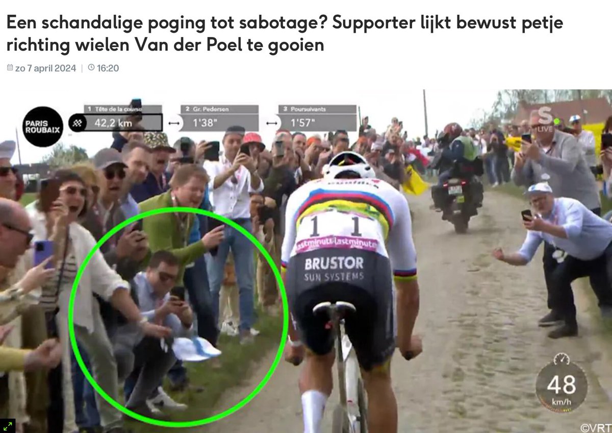 Madam, ge staat op ‘t internet!  #ParisRoubaix2024