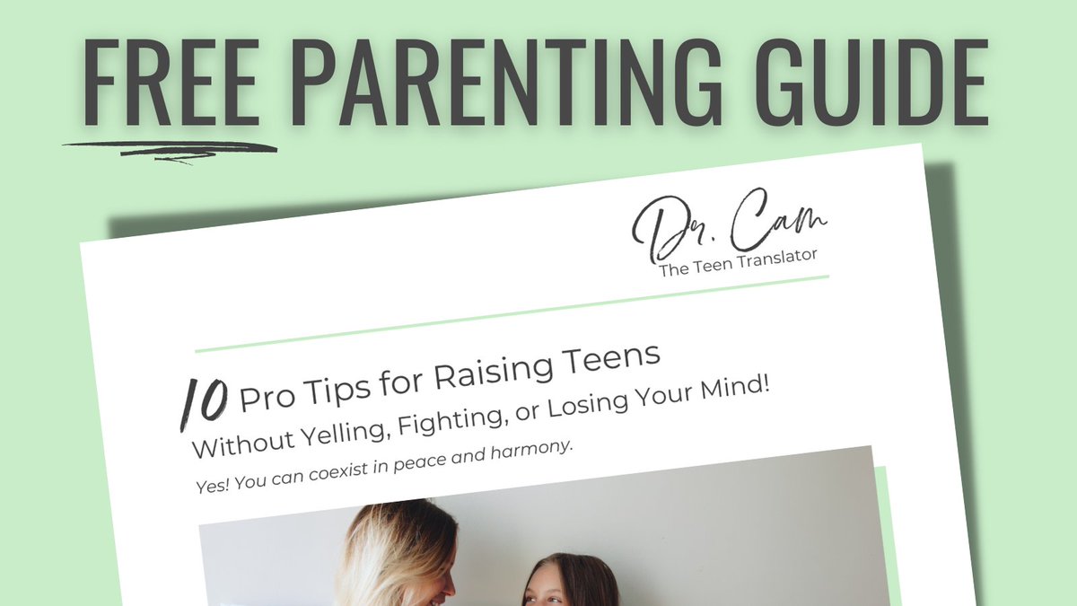 📣🌟 Discover Dr. Cam's Top 10 Secrets for Raising Teens! 🌟📣Download FREE guide: askdrcam.com/parentingtips?…
#ParentingTips #EffectiveParenting #TeenParenting #PositiveParenting #ParentingInsights #ParentingGuide #ParentingSupport #ParentingAdvice #ParentingStrategies