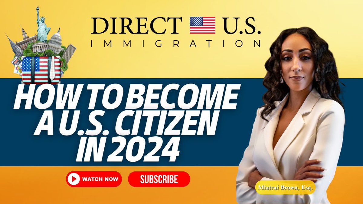 How To Become a U.S. Citizen in 2024

Watch the full video here ⬇️
youtu.be/vYH0JBry0XE
.
.
.
#immigration #migration #globalmobility #immigrationlaw #immigrationlawyer #directusimmigration #miatraibrown #uscitizenship #greencard #usvisa #greencardlawyer n