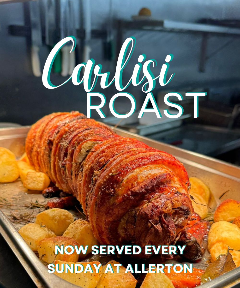 Our roast dinner was such a hit over Easter that we've decided to make one every Sunday! Delicious Lamb and Roast Porchetta cooked to perfection, served with sausages, vegetables, and roast potatoes - just like Nonna makes!