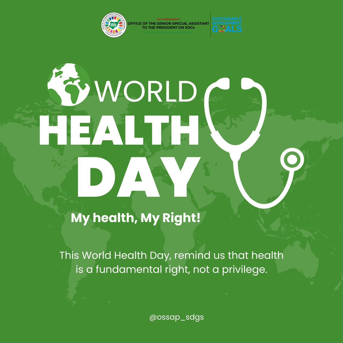 #WorldHealthDay2024 Did you know Nigeria is the first to conduct an independent Sustainable Development Goal 3 evaluation in the Global South? Achieving inclusive sustainable development is one of the cardinal objectives of our administration.