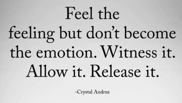 Feel the feeling but don't become the emotion.
Witness it, Allow it, Release it

#ThinkBIGSundayWithMarsha #EndViolence #EliminateBullyingBasedViolence 
#SuicideAwareness #bullying #awareness #mentalhealth #humanity