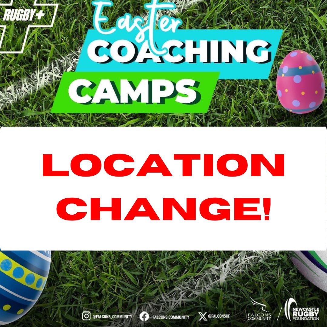 ‼️𝗟𝗢𝗖𝗔𝗧𝗜𝗢𝗡 𝗖𝗛𝗔𝗡𝗚𝗘‼️ Tomorrow’s (𝗠𝗼𝗻𝗱𝗮𝘆 𝟴𝘁𝗵 𝗔𝗽𝗿𝗶𝗹) location for our coaching camp has now changed! The new location will be 𝗗𝗿𝘂𝗶𝗱 𝗣𝗮𝗿𝗸, 𝗡𝗘𝟭𝟯 𝟴𝗗𝗙. The rest of the week will be hosted at the original locations!