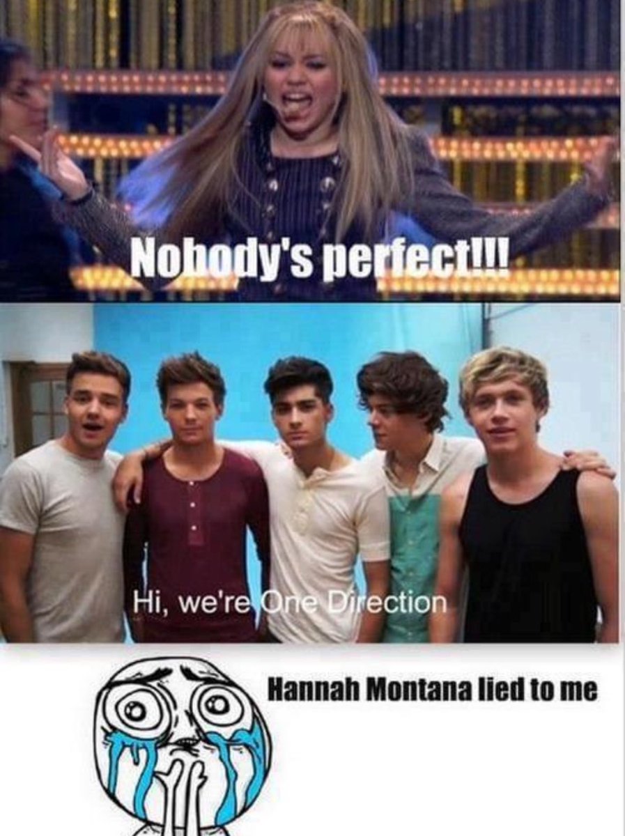 Hannah M.: Hiç kimse mükemmel değildir 1D: Merhaba biz One Direction Ben: HM bana yalan söyledi