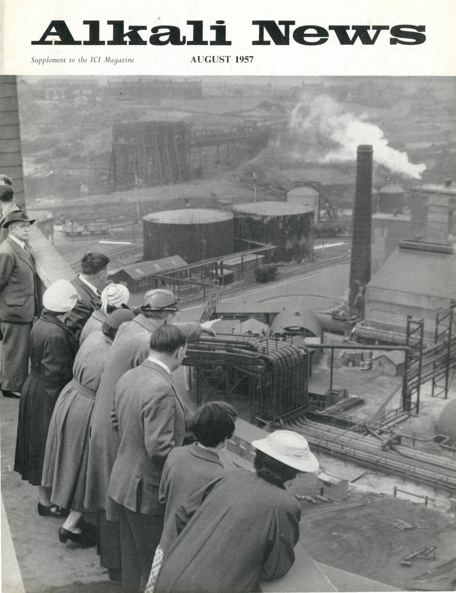 There's still a couple of Alkali News Editions missing - but for now, lets enjoy the detail on the front cover of this one! Anderton Boat Lift in the background - Winnington Works open day 1957