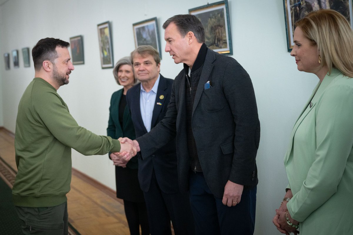 I was proud to join a Congressional delegation to visit with President Zelenskyy in Ukraine. Ukraine needs our support. It’s time to end the political games and pass aid to Ukraine.