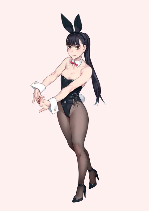 4月のバニー。こう、ぎゅむっと押しあがる感じ。 