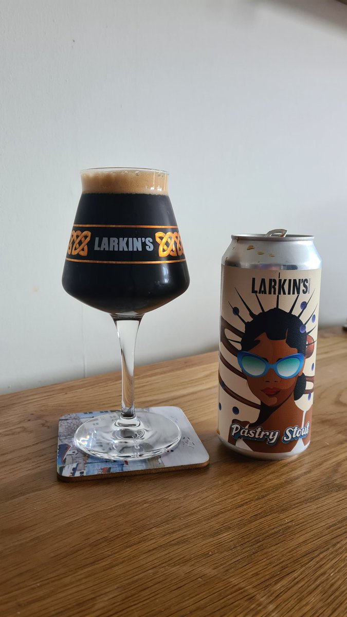 Time for a beer. #LarkinsBrewing Blueberry Bliss Bomb Pastry Stout #SundayStout #SundayBeers