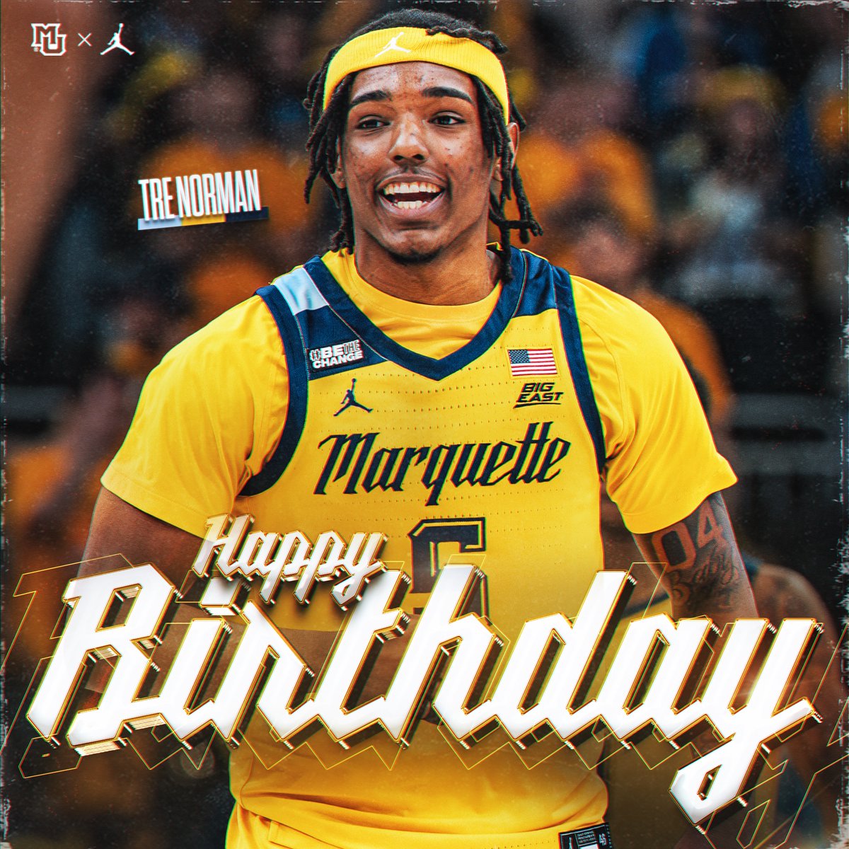 Help us wish @trenorman04 a happy birthday today! We hope it's a great day! #MUBB | #WeAreMarquette