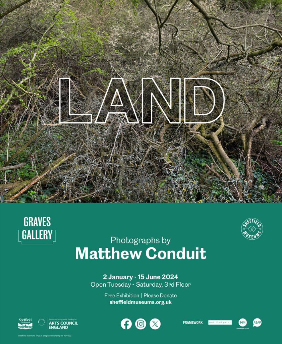 Delighted to have been invited to play at @SheffMuseums Graves Gallery at Matthew Conduit’s ‘Land’ exhibition next month. Wednesday May 29th, 6.00pm Graves Gallery, Sheffield. sheffieldmuseums.org.uk/whats-on/perfo… It is a wonderful coincidenence that our projects have the same name…1/3