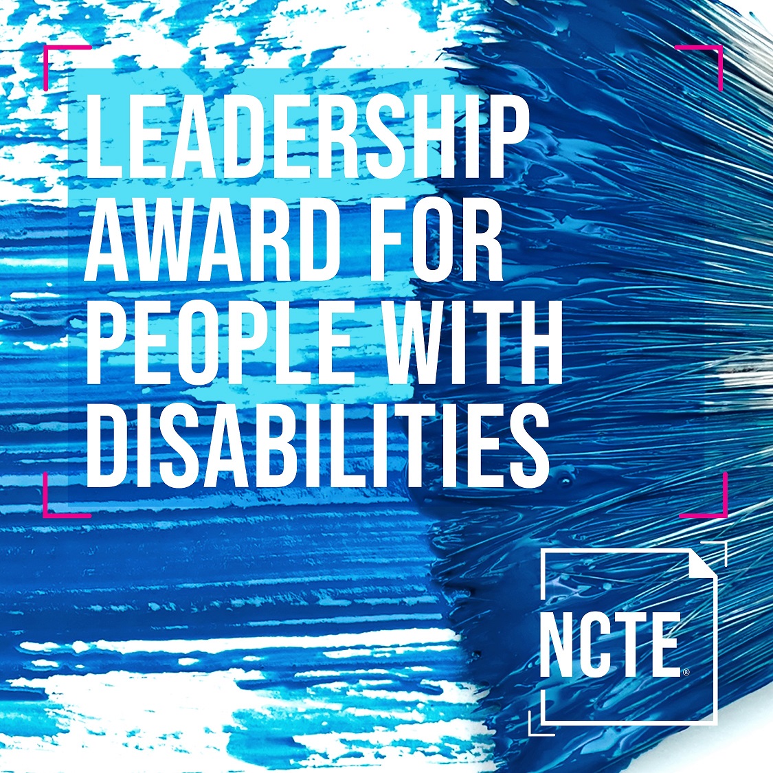 The NCTE Leadership Award for People with Disabilities recognizes an outstanding educator with a disability who supports the agency of diverse leaders in the field. See more about this award: ncte.org/awards/ncte-le…. The application deadline is May 1.