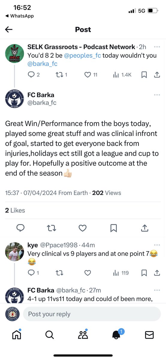 The Peoples FC (MHM.)🧠🗣#Mentalheathmatters. tweet media