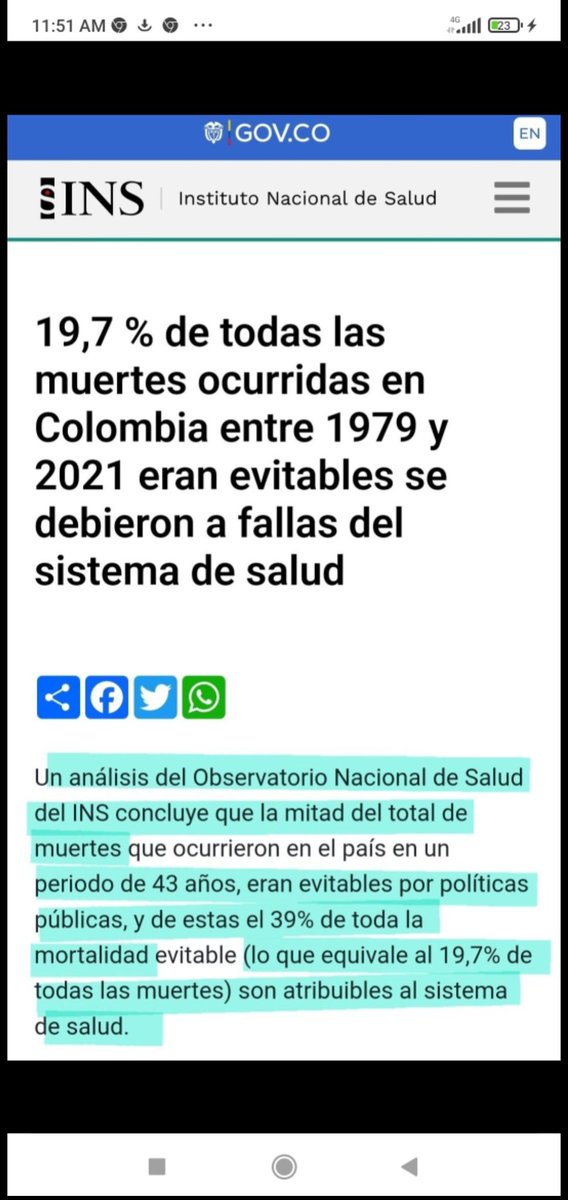 Esto no ocurre ahora solamente, aunque hay muertes evitables que vienen dándose en el sistema. La reforma debe apuntar sobre dos aspectos: el manejo de los recursos y la prestación de servicios.  No es una idea de izquierdas y derechas, es un planteamiento en mejora del sistema.
