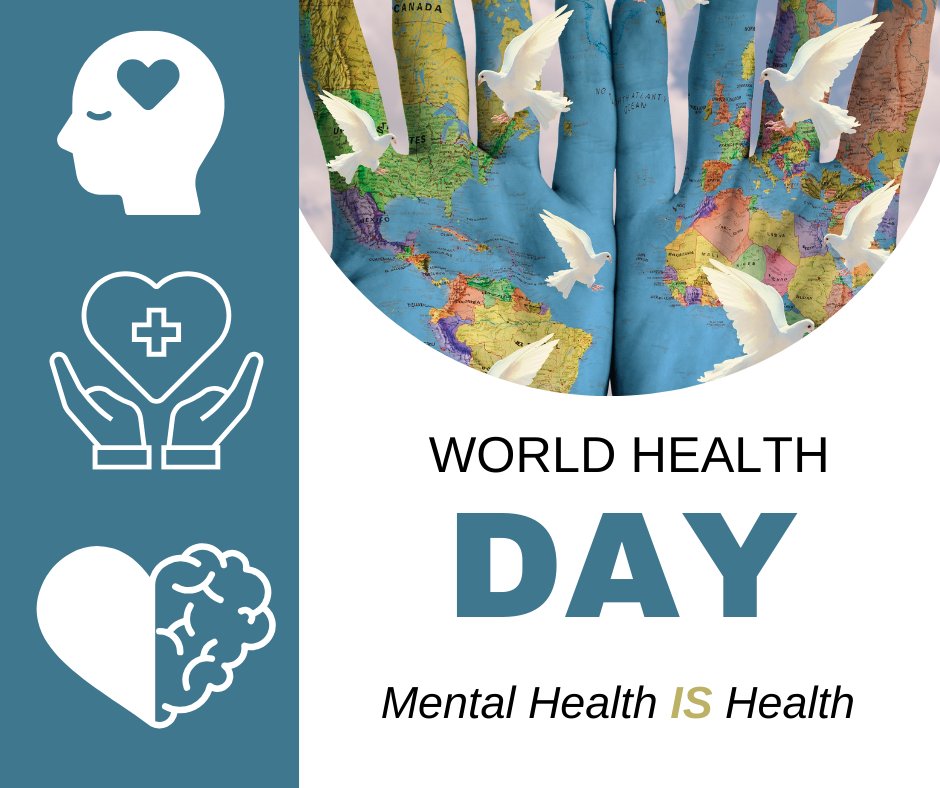 Established by the World Health Organization in 1948, this day is a global call to action for better health. 🌐 Let's remember: Mental health is health!  #WorldHealthDay #MentalHealthMatters #GlobalWellBeing