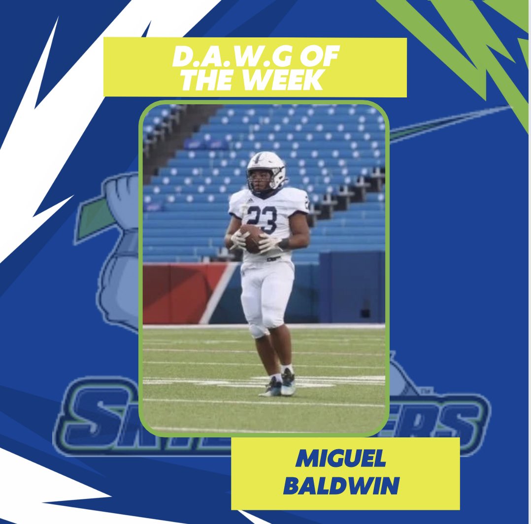 One Skylander in particular stuck out this week. @Miguel_Baldwin_ showed the D.A.W.G mentality we display at @Sussexfootball5. Pushed himself in the weight room, on the practice field and stayed post practice to do mobility work.