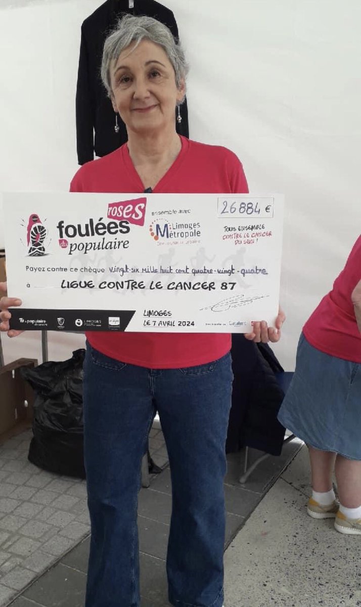 laliguecancer87's tweet photo. 💞🎀 31 884 € en faveur de la #Liguecontrelecancer87 !
Grâce à vous un chèque de 26 884 € a été remis à l'association. Ce don a été complété de 4 000 € par #Catalent et 1 000€ par #KFCLimoges et #Escrocs.
Un GRAND GRAND MERCI à tous ! 🙏 https://t.co/7cAPTlwaxC