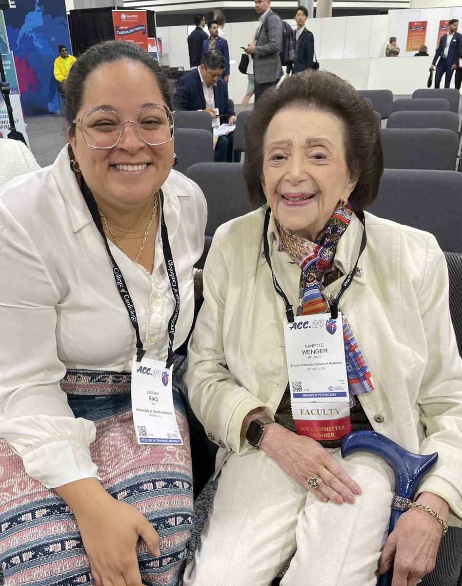 With the one and only Dr. Nanette Wenger! 🫀 #ACC24