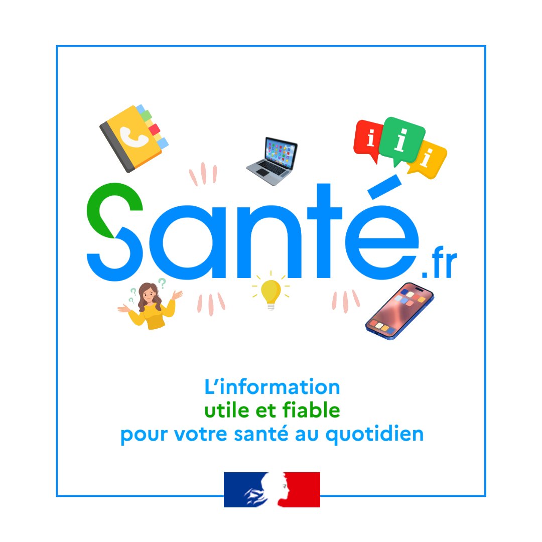 Journée mondiale de la #santé | Sur santé.fr, retrouvez l’information utile et fiable pour votre santé au quotidien ! 🩺 un annuaire de + de 700 000 professionnels de santé ℹ l’information utile et accessible 🔎 des décryptages sur les idées reçues en santé