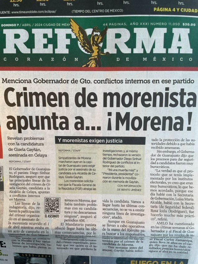 #SeLosDije Gobernador de Guanajuato revela que investigación, sobre asesinato de candidata a municipio de #Celaya , fue por pugnas internas en MORENA  .