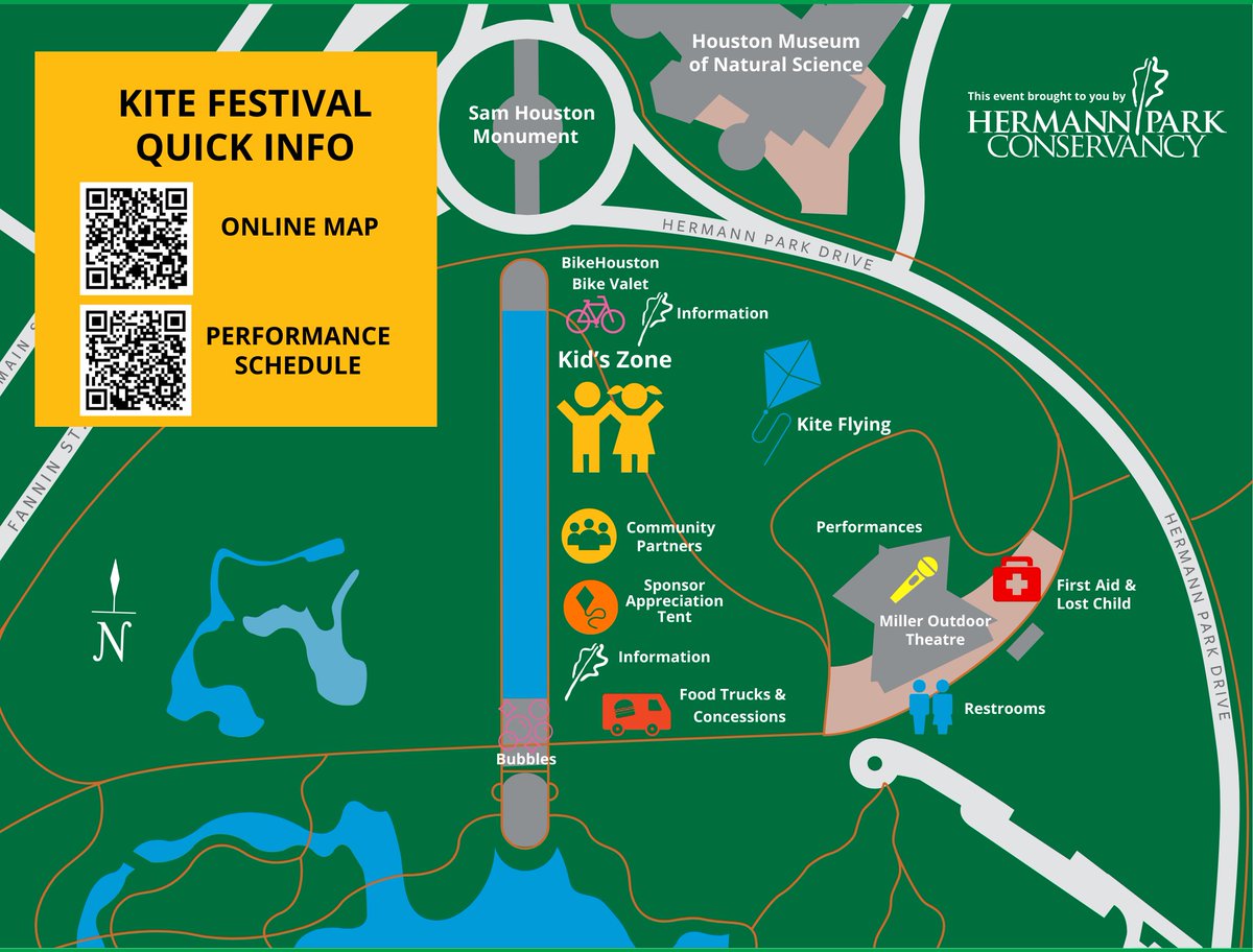 Hermann Park Conservancy’s Kite Festival, presented by Kirkland & Ellis, is here! We cannot wait to see everyone come out to the Park to enjoy this special day. 🪁 More info can be found at hermannpark.org/kite. #HPCKiteFest