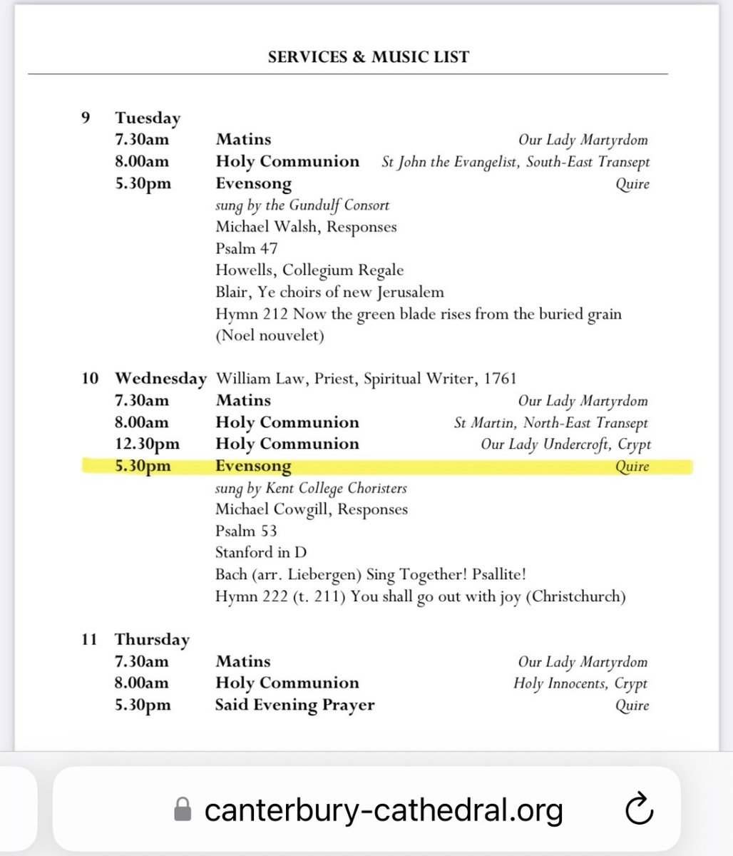 VinnGreg's tweet photo. We are once again honoured to sing in Canterbury Cathedral for Evensong this Wednesday 10th at 5.30pm.

Come and join us in person if you can, or watch online at the official Cathedral YouTube channel. 

https://t.co/PzouyPPqap https://t.co/lMsA4IkCYm