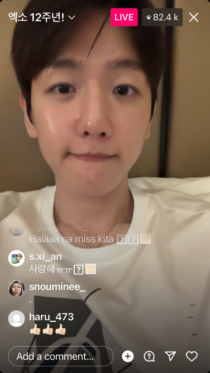 Baekhyun is live on IG 12 YEARS ON EXO PLANET #WithEXOForLife #12YearsWithEXO #엑소와_함께한_열두번째_봄 #EXO12THANNIVERSARY #우리들의_영원한피터팬_엑소