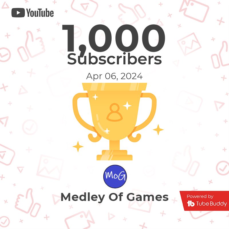 medleyofgames's tweet image. I finally did it! Thanks to everyone here that supports me I truly appreciate it! 💙 #exstatic #Cheers #youtubechannel #medleyofgames #pcgamer