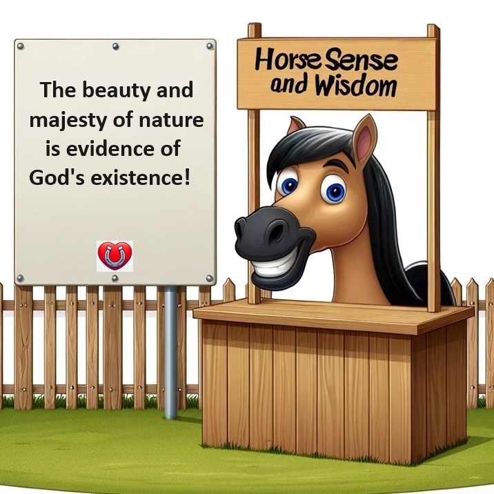 The beauty and majesty of nature is evidence of God's existence! ❤️ Horse Sense and Wisdom ❤️ #horse #Wisdom #God #Sunday #spirituality #Spiritual #SpiritualThoughts #Western #culture #digitalart #AIart #CartoonArt #artwork #horses
