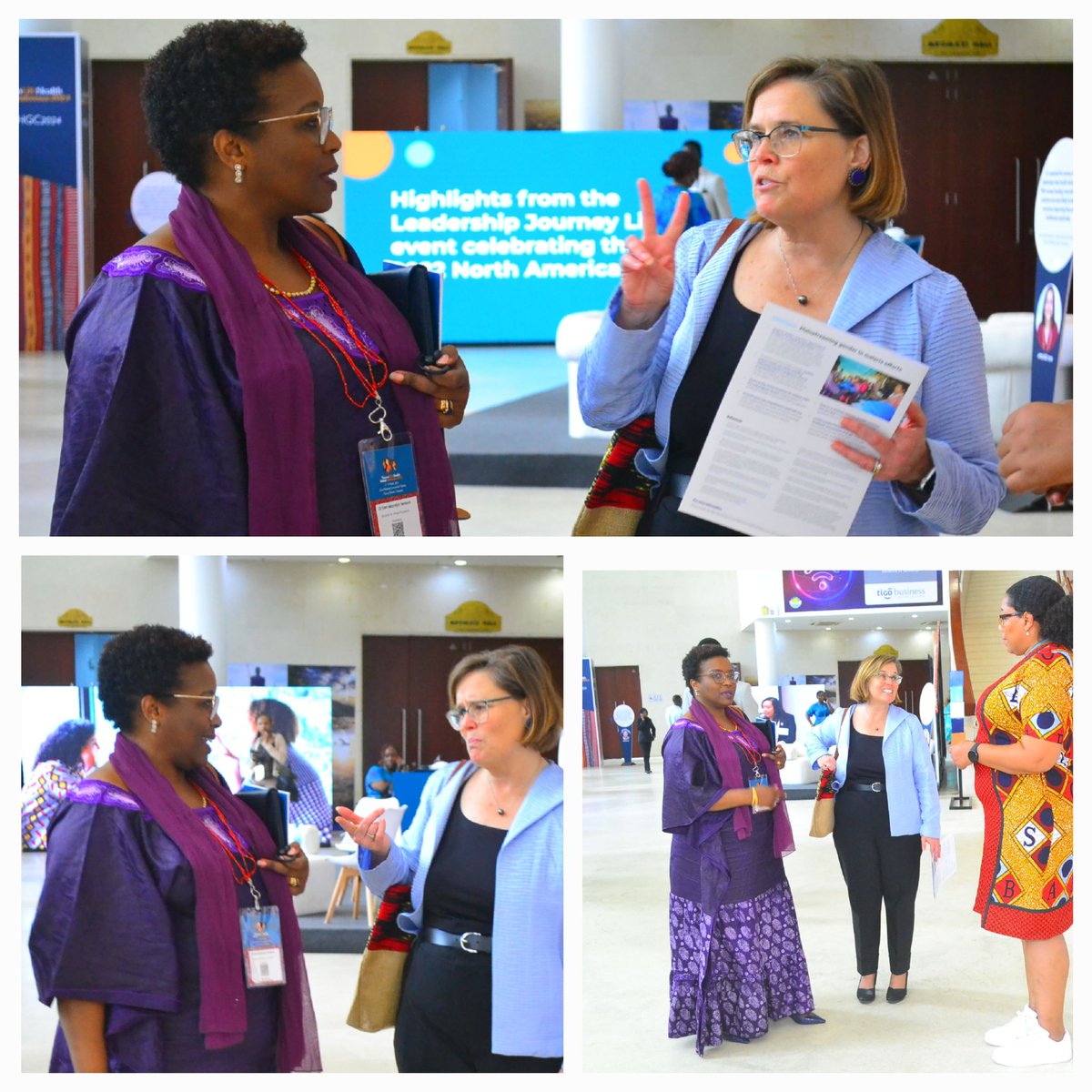 SenkoroDr's tweet photo. I am glad to meet and exchange views with @AmieBatson, the President of @womenlifthealth. The conference has been a good learning ground, inspirational and we were able to appreciate north-south efforts towards raising and sustaining the profile of women in health and women health leaders.  #ReimaginingLeadership #WLHGC2024