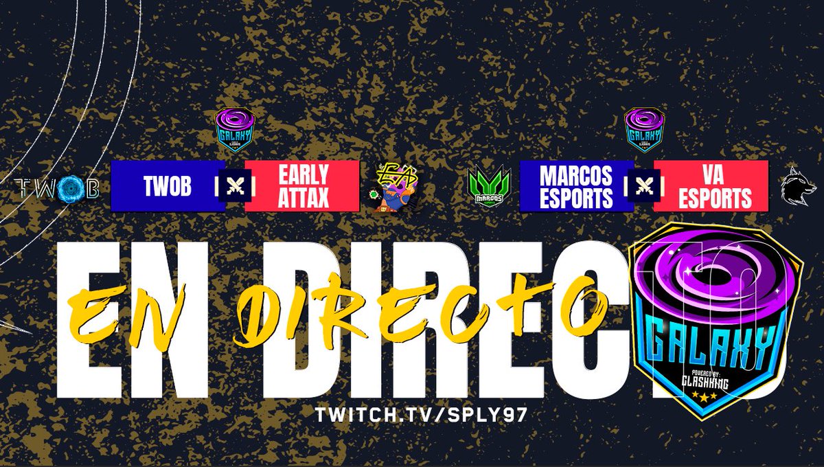 SpLy (@sply97) on Twitter photo 🔴 ESTAMOS EN DIRECTO
🥳 Primer stream del día!
🏆 <a href="/Cosmo_League/">Cosmo League</a> - QF LB
⚔️ <a href="/TWOBCoC/">TWOB Clash Of Clans</a> 🆚 <a href="/earlyattax/">Early Attax</a>
⚔️ <a href="/EsportsMarcos/">Marcos Esports</a> 🆚 <a href="/VAE_Official/">VA Esports</a>
💪 ¿Quiénes pasarán a la siguiente ronda?
¡Vamos gente!
twitch.tv/sply97 🔴 ESTAMOS EN DIRECTO
🥳 Primer stream del día!
🏆 <a href="/Cosmo_League/">Cosmo League</a> - QF LB
⚔️ <a href="/TWOBCoC/">TWOB Clash Of Clans</a> 🆚 <a href="/earlyattax/">Early Attax</a>
⚔️ <a href="/EsportsMarcos/">Marcos Esports</a> 🆚 <a href="/VAE_Official/">VA Esports</a>
💪 ¿Quiénes pasarán a la siguiente ronda?
¡Vamos gente!
twitch.tv/sply97