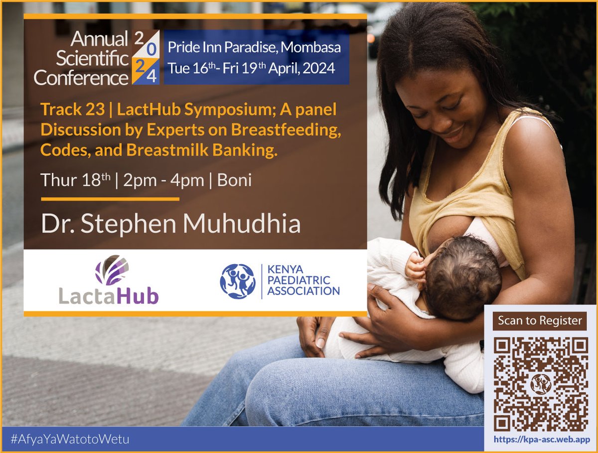 Take advantage of this chance to deepen your understanding and contribute to advancing breastfeeding and infant nutrition. Register now and join us in unveiling the power of breastfeeding!

To register: kpa-asc.web.app

#Afyayawatotowetu #chldhealth #KPASciCon2024