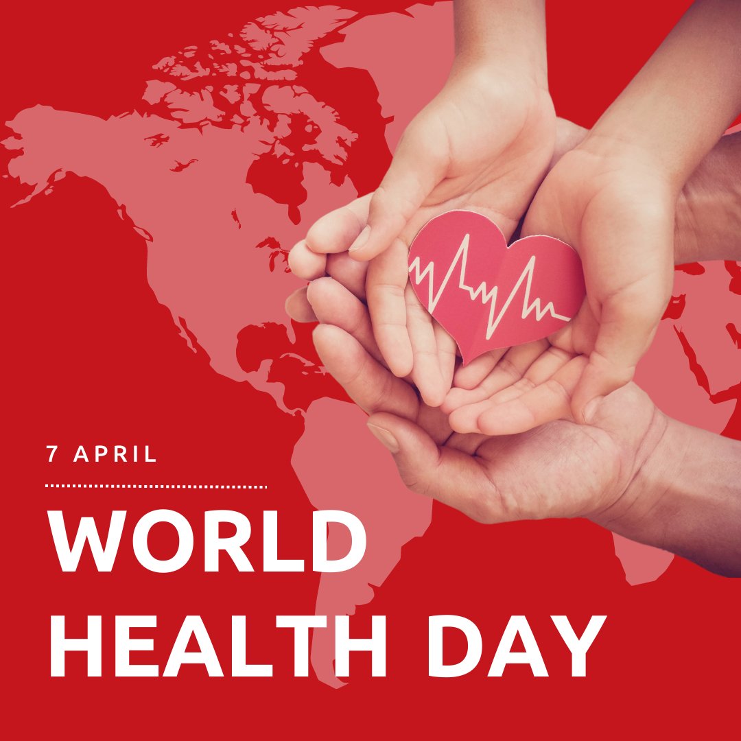 Today, we join hands to raise awareness, promote well-being, and advocate for equitable access to quality healthcare. Let's unite to build a healthier, happier world for all. #WorldHealthDay #HealthForAll