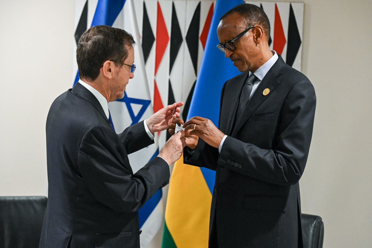 Thank you President of Rwanda <a href="/PaulKagame/">Paul Kagame</a>. You are a true friend of Israel. It was an honor to stand with you today along with leaders from Africa and around the world in memory of the victims of the genocide against the Tutsi people.

In our meeting, I presented you with a