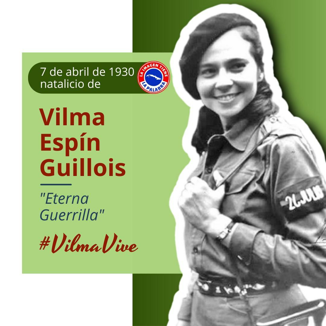 Nuestra eterna Vilma.
#VilmaVive 
#CubaViveEnSuHistoría