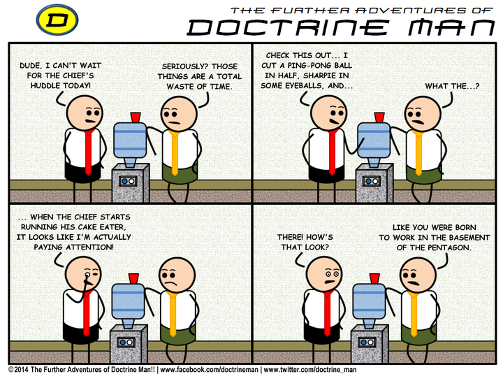 True story. I actually did this once. The chief was not amused. #DailyDM