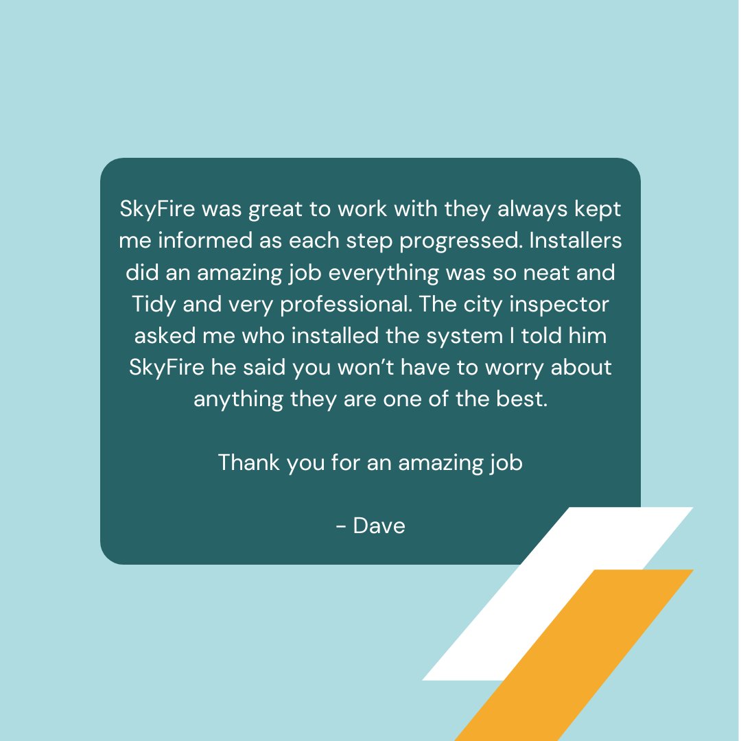 Huge thanks to Dave for the incredible testimonial! 🌟 Interested in solar for your home? Contact us today! skyfireenergy.com/consultation/ #SkyFireEnergy #SolarPower #CleanEnergy #Calgary #YYC #YYCSolar #Testimonial #HappyClient