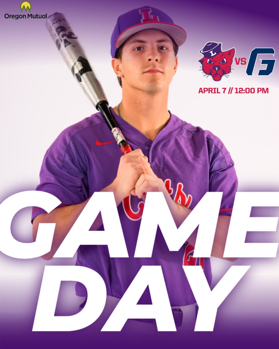 𝐈𝐭'𝐬 𝐆𝐀𝐌𝐄𝐃𝐀𝐘!⚾️🟣

🆚: George Fox
⌚️: 12:00 pm
📍: McMinnville, Ore.
🏟️: Roy Helser Field
📺/📊: GoLinfieldWildcats.com/coverage

#RollCats | #LinfieldBaseball | #d3baseball