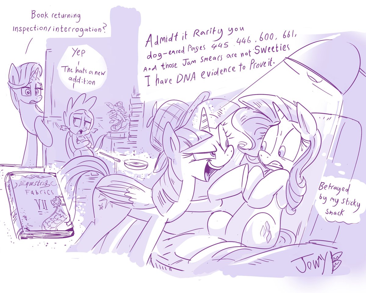 Little MLP joke drawing I made as I feel this is something Twilight would do being the book nerd she is. #MLP #mlpfim #mlpart #sketch #brony #sketchbook #mlpg4