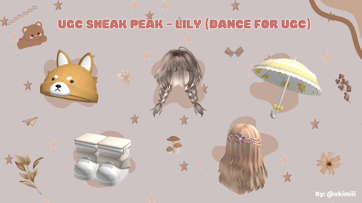 I present to you this week's UGC Sneak Peak made by me. These will be the new ugc in “Dance for UGC” from April 8. 

🍀🩷Do you like it? I love them! ♡´･ᴗ･`♡

#DanceForUGC #Roblox