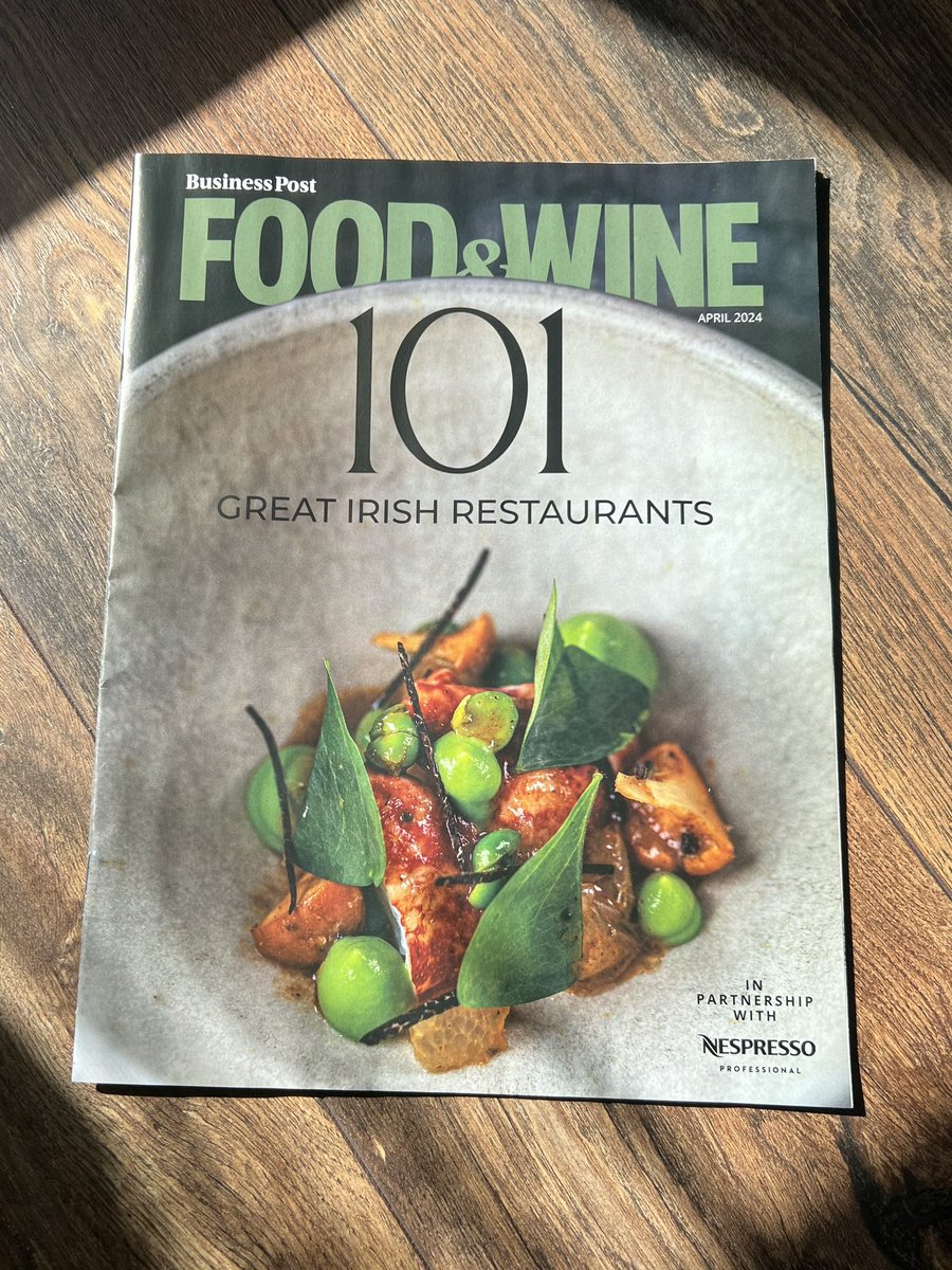 Delighted to have been part of this wonderful team, offering my insights and words for restaurants in Connaught. Pick up a copy of @foodandwineIE free in the @businessposthq today. Thanks to @gnelis @JordanMooney_ @flavourIE @jorisminne and @marcusolaoire