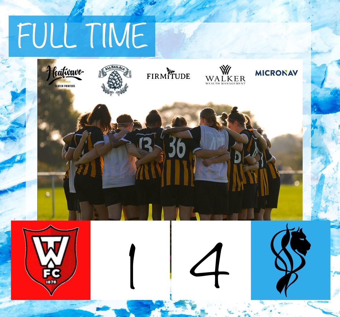 !FULL TIME! A big three points away from home keep us in the hunt at the top of the @SthRgnWFL 🦁🖤💛 @firmitude @HeatwavePrint @All_Hail_Ale @swsportsnews @MicroNav
