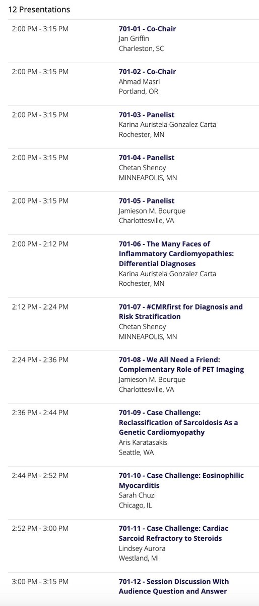 Join us today at 2 pm for this 'wicked hot' session on myocarditis. Room B211. #ACC24 #WhyCMR @JanMGriffin @MasriAhmadMD @kargoncar13 @JamiesonBourque @ArisKaratasakis @SarahChuzi @LAuroraMD