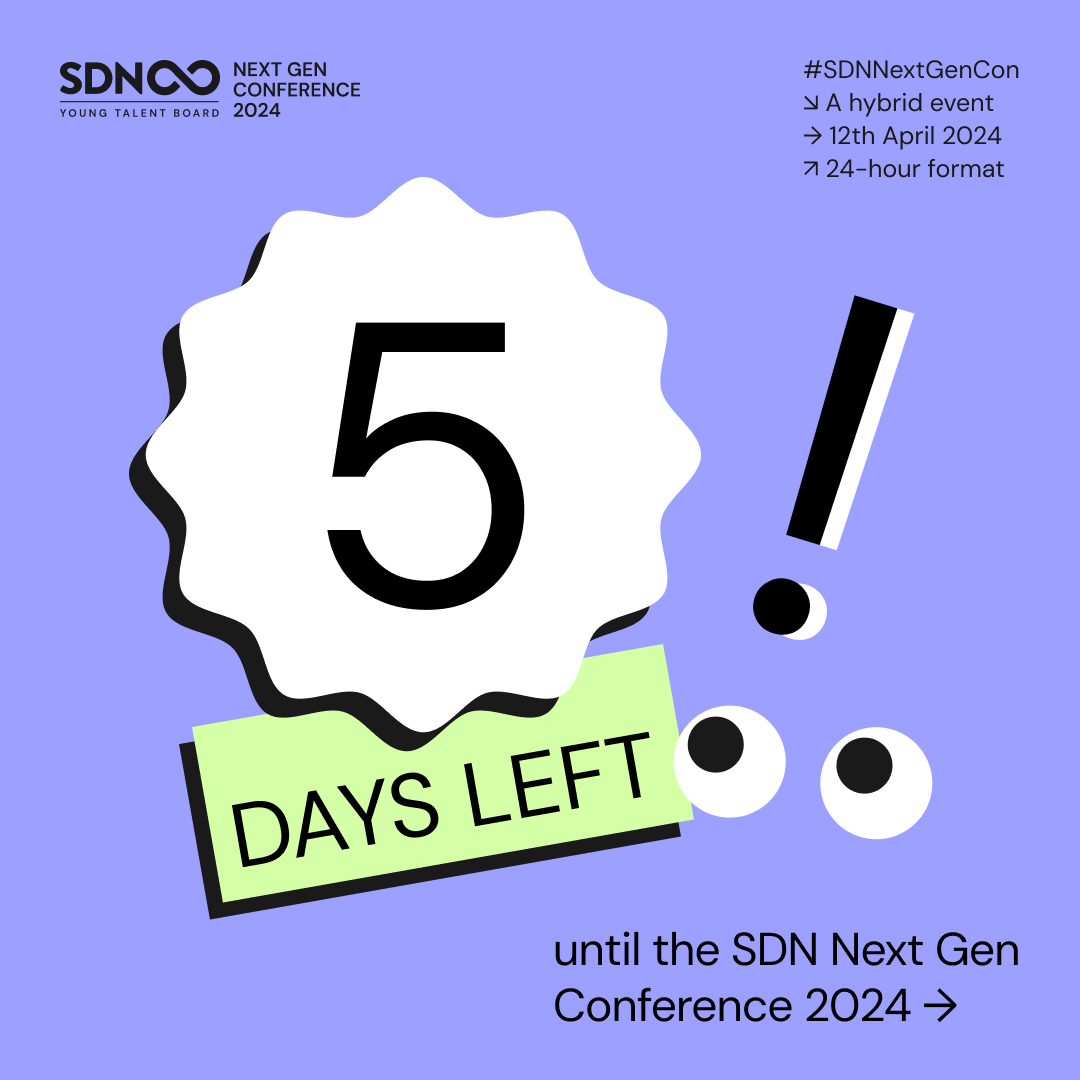 sdn_ytb's tweet photo. ✨ Lights, camera, action! Only 5 days to go until the curtain rises on the SDN Next Gen Conference 2024, unfurling its tapestry in the digital expanse! https://t.co/h4FzH153j8