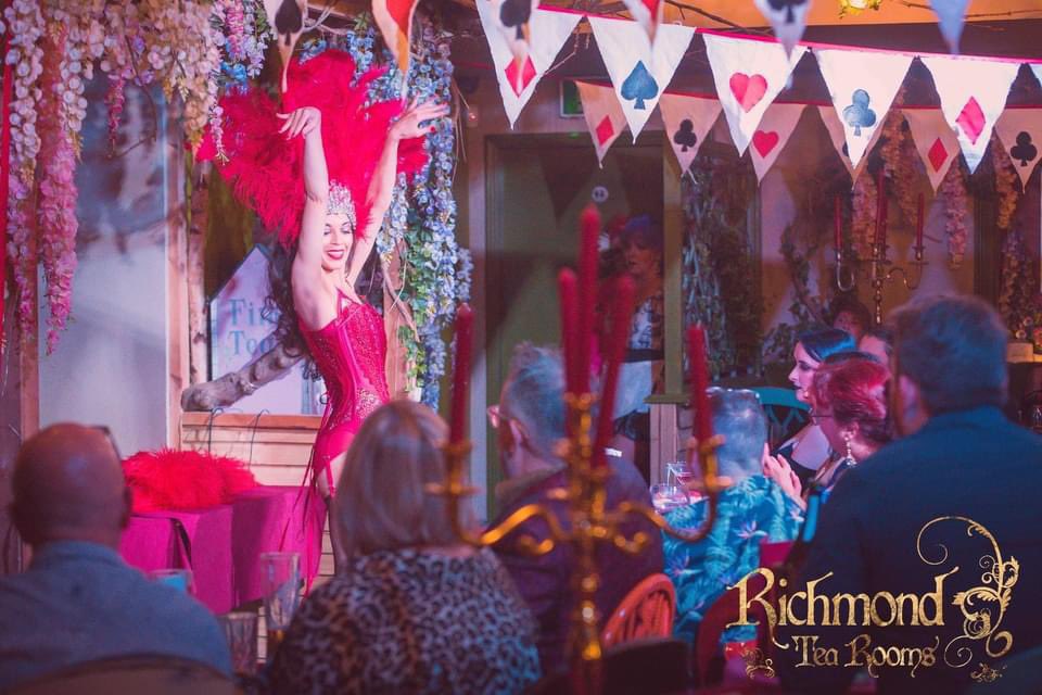 High Tease at the @richmondtearoom an evening of burlesque & cabaret 💃🏽 Dates: Friday 12th April (SOLD OUT) Friday 3rd May (Last few tickets) Friday 14th June (Last few tickets) Friday 12th July Friday 9th August Tickets can be purchased at richmondtearooms.com 💋