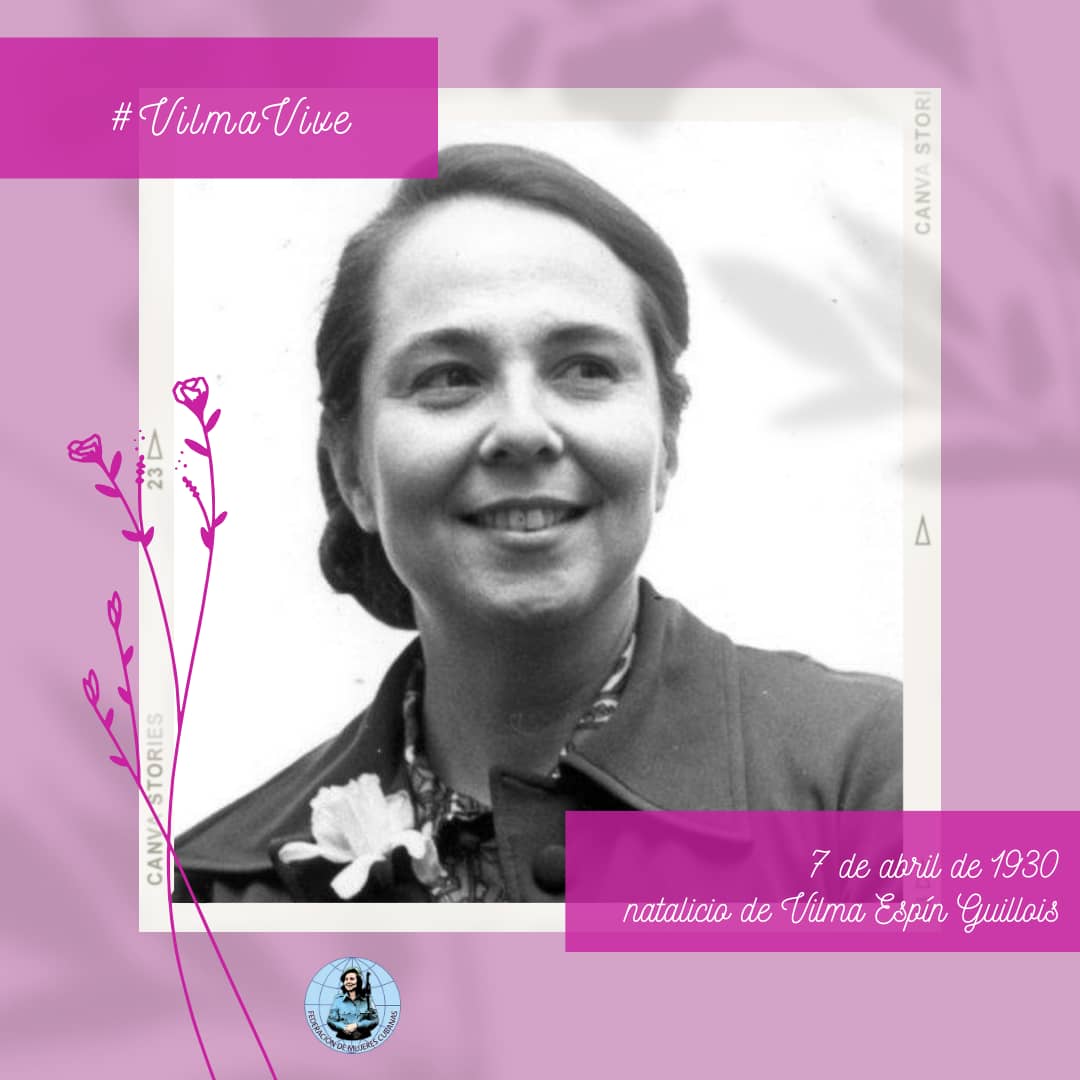 Recordamos hoy por su natalicio y legado a esa gran luchadora que fue Vilma, presidenta fundadora de la @FMC_Cuba. @RenGallego3 @JaimeErnestoC @JuanaSurez17 @CubanoYoe @Ilia_Toirac_TV @Liagr23 @TunasTV1