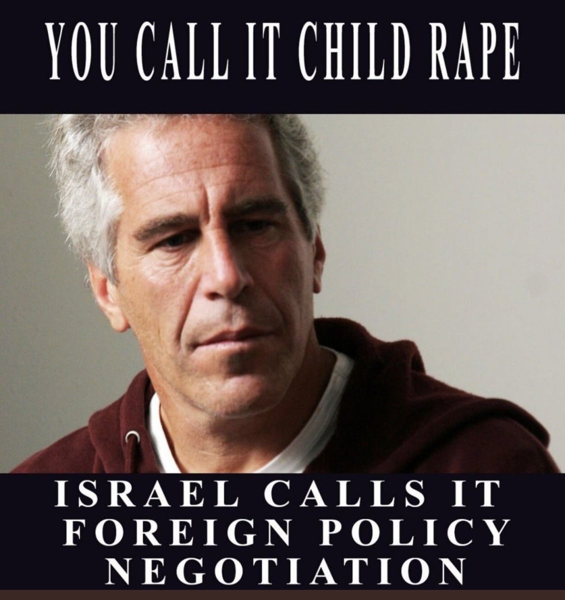 Yes Biden could stop the genocide with one phone call. Too bad Zionists own the Pedos.
