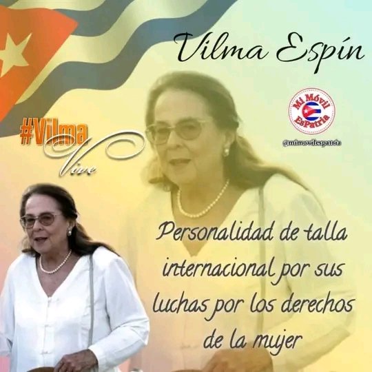 Aniversario 94 del Natalicio de Vilma. Combatiente de la Sonrisa, ejemplo de mujer consagrada a la Revolución Cubana. #VilmaVive 
#ValoresTeam 
#ArtemisaJuntosSomosMás